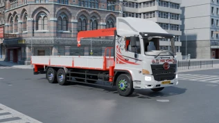 Download Mod Hino 500 Crane Truck (Thung Cau) – Proton Bus Sim - Proton Bus Simulator