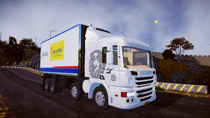 Mod Scania P310 Bitruck (8x2, 314 hp) – Brazilian Truck Mod - Vista Principal/Lateral (Proton Bus Simulator)