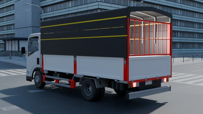Mod Chevrolet NPR Cab-Over Truck Mod – Proton Bus - Interior e Painel (Proton Bus Simulator)