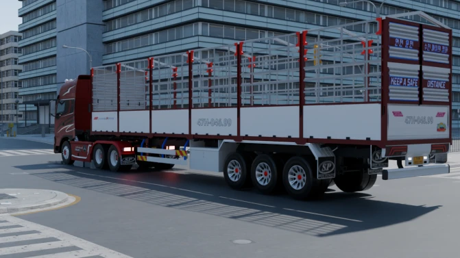 Mod Chenglong H7 Red Skin Cargo Truck – Proton Bus - Interior e Painel (Proton Bus Simulator)