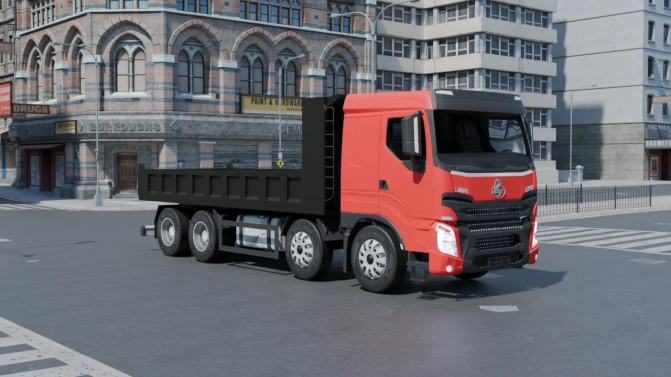 Mod Chenglong H7 Dump Truck (Tipper) – Proton Bus - Vista Principal/Lateral (Proton Bus Simulator)