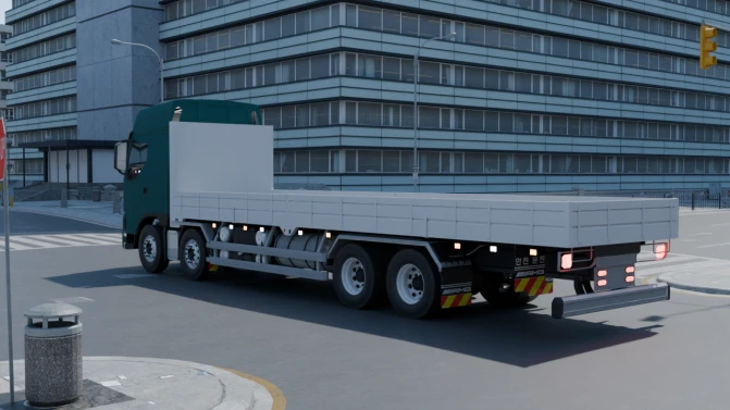 Mod Chenglong H7 Flatbed Cargo Truck – Proton Bus - Interior e Painel (Proton Bus Simulator)