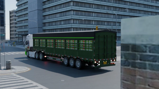 Mod Dongfeng Container Tractor – Proton Bus Simulator - Interior e Painel (Proton Bus Simulator)