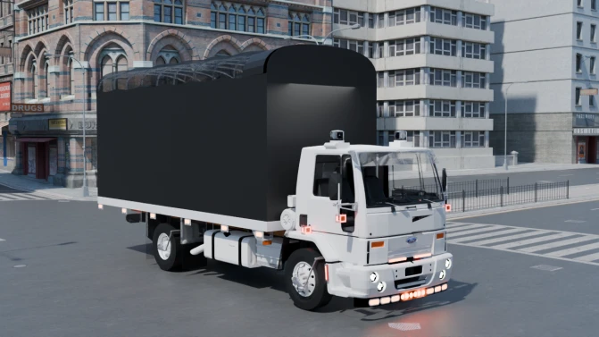 Mod Ford Cargo 1721 Brazilian Truck – Proton Bus Sim - Vista Principal/Lateral (Proton Bus Simulator)