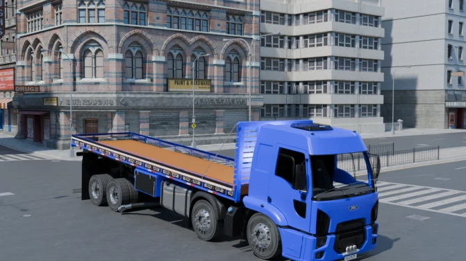 Mod Ford Cargo 2429 Heavy Truck – Proton Bus Sim - Vista Principal/Lateral (Proton Bus Simulator)