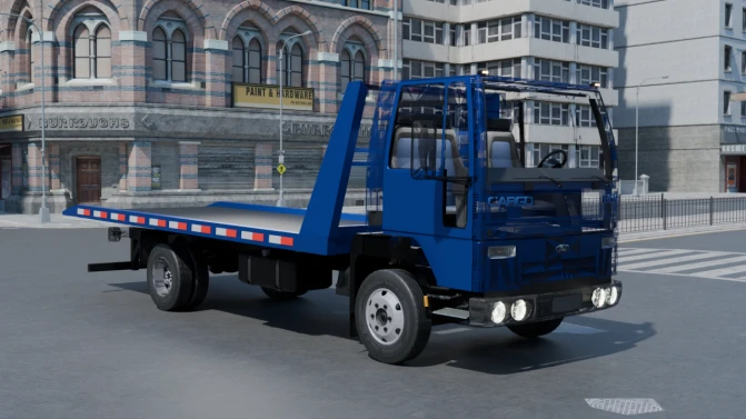 Mod Ford Cargo 815 Tow Truck – Proton Bus Simulator - Vista Principal/Lateral (Proton Bus Simulator)