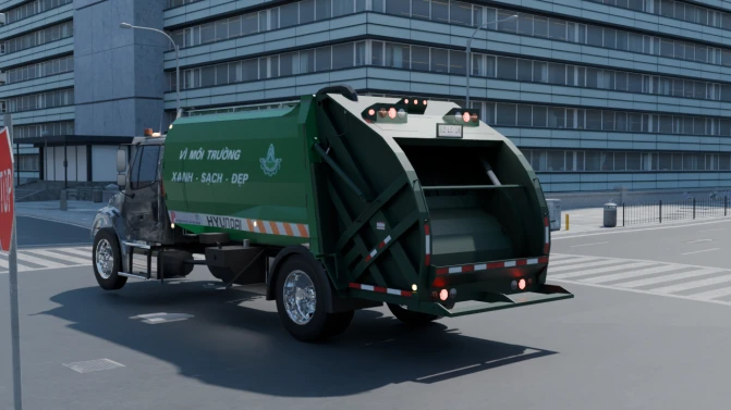 Mod Freightliner M2 Garbage Truck – Proton Bus Sim - Interior e Painel (Proton Bus Simulator)
