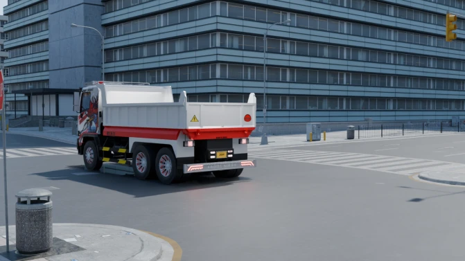 Mod Hino 500 Euro 4 Dump Truck (Ben) – Proton Bus Sim - Interior e Painel (Proton Bus Simulator)