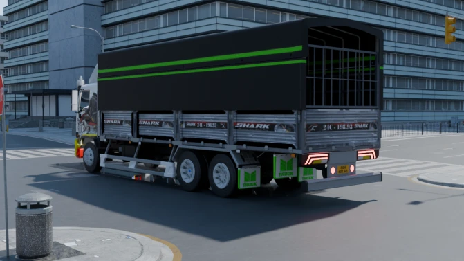 Mod Hino 500 Cargo Truck (Wipers + 8-Hole Wheels) – PBS - Interior e Painel (Proton Bus Simulator)