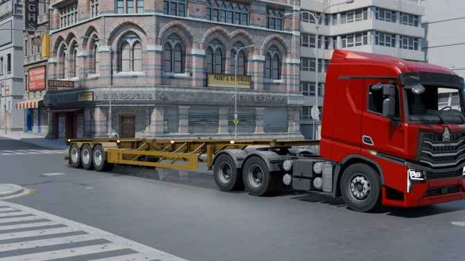 Mod Howo Max Tractor Head Truck – Proton Bus Simulator - Vista Principal/Lateral (Proton Bus Simulator)