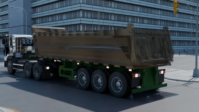 Mod Hyundai HD Dump Trailer Truck (Nghia) – Proton Bus - Interior e Painel (Proton Bus Simulator)