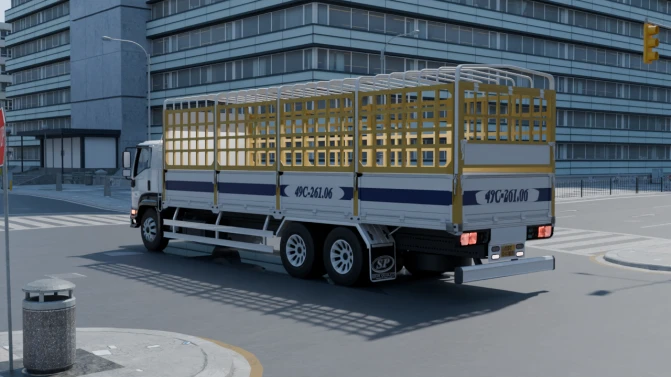 Mod Isuzu FVM Cargo Truck – Proton Bus Simulator - Interior e Painel (Proton Bus Simulator)