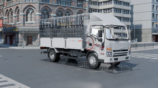 Mod JAC Cargo Truck – Proton Bus Simulator - Vista Principal/Lateral (Proton Bus Simulator)