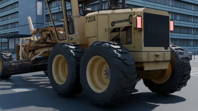 Mod Champion Motor Grader (Patrol) – Proton Bus Sim - Interior e Painel (Proton Bus Simulator)