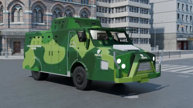 Mod Armored Riot-Control Truck (Xe Boc Thep) – Proton Bus - Vista Principal/Lateral (Proton Bus Simulator)