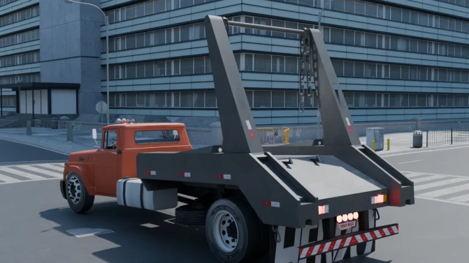 Mod Ford F-600 Poliguindaste – Brazilian Truck Mod - Interior e Painel (Proton Bus Simulator)